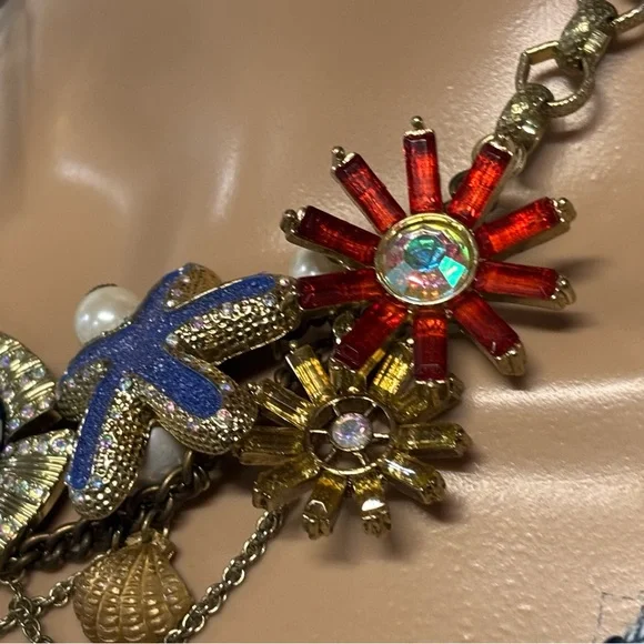 ❤️Vintage Betsey Johnson Under the Sea Necklace - Picture 3 of 4
